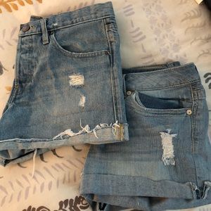 24 HOUR SALE ONLY on 2 pairs of denim shorts
